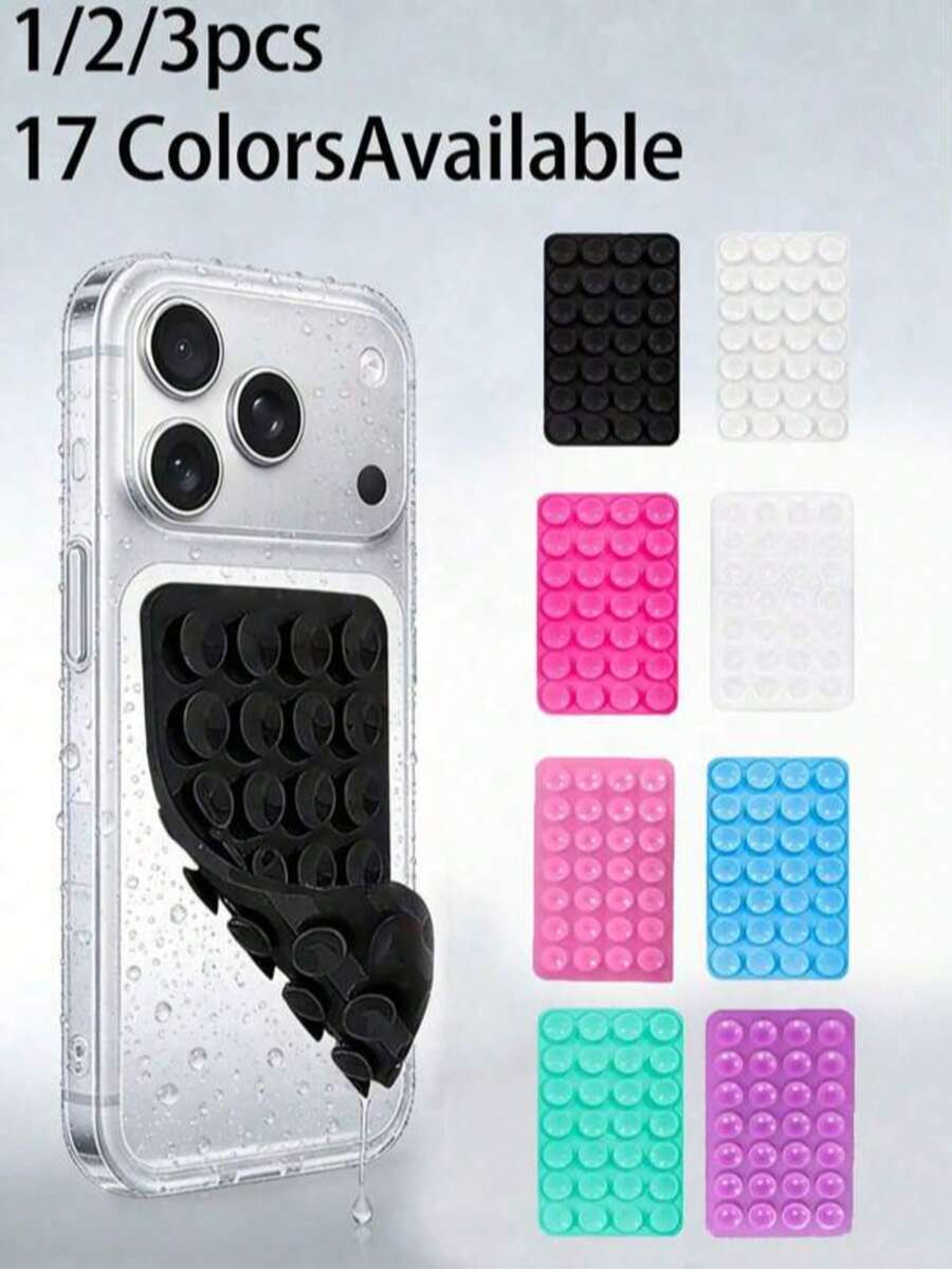 3个/1个硅胶吸盘手机壳支架，Octobuddy品牌粘性手机支架，适用于万圣节、圣诞节和其他节日，可作为礼物赠送，是理想的视频录制和摄影工具，也是生日、送给家人和朋友的理想礼物，是完美之选。