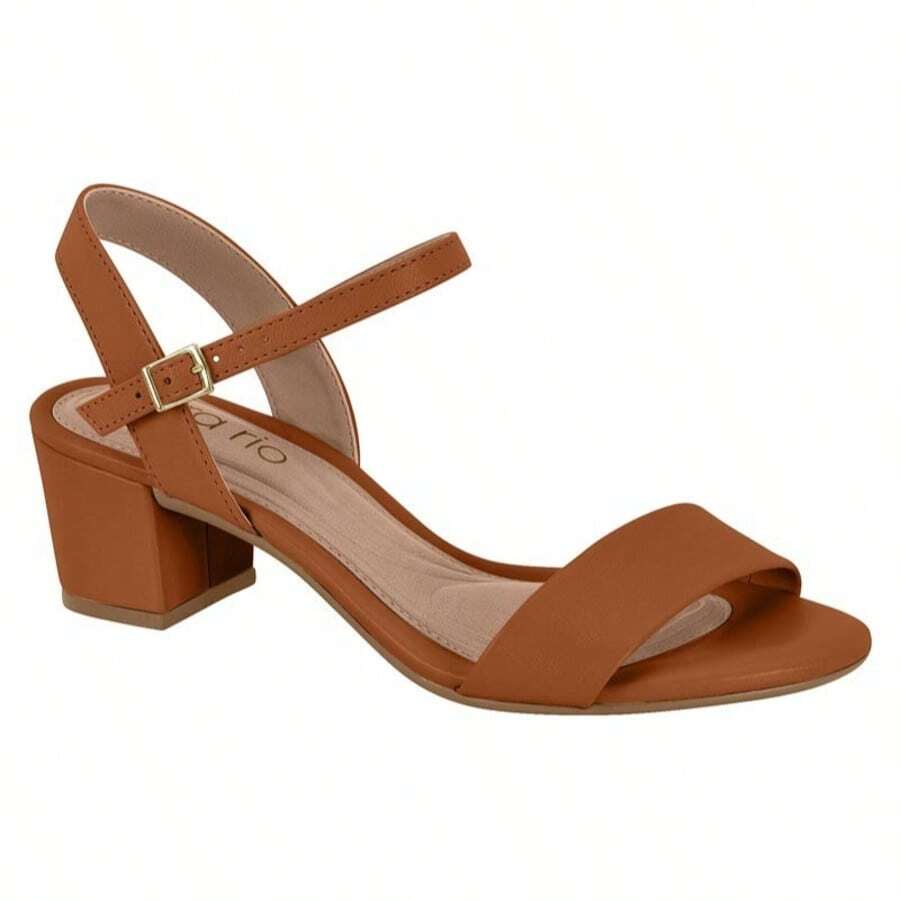 Beira Rio Women's Sandal With Medium Chunky Heel 82461176 - TERRACOTTA NAPA 82461176 - View 1