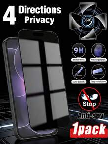 1片360°全方位隐私钢化玻璃屏幕保护膜，正面可视，侧面不可见。高硬度钢化玻璃有效保护屏幕免受刮擦和冲击，隐私技术有效防止他人窥视。兼容 17 Pro Max/17 Pro/17 Air/17/16E/16 Pro Max/16 Pro/16 Plus/16/15 Pro Max/14 Pro Max/13/12/11/XS Max/XR Plus系列。 - Black 360°Privacy - 查看 23