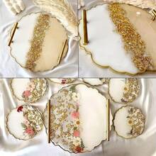 Handles For Resin Tray Mold,1Pair Handles For Epoxy Resin Casting Mold, Resin Tray Molds Handles With Screw Set For Faux Agate Tray,Serving Board, Wine Cabinet,Drawer,Door - 1 Pairs Silver Handles - View 9