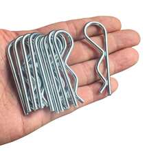 16 Pcs Heavy Duty Cotter Pins, Hitch Pins Clip R Clips Spring Retaining Wire Hair Pins Kotter Pin Strong Spring Tension Large Hardware Pins Trailer Tractors Mower Carts Truck Pin Clip M3x65mm - M3.0x65mm-16PCS - View 1
