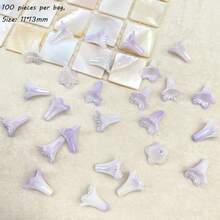 Estilo antiguo de acrílico de dos colores pequeño material de horquilla de joyería de pendiente de bolso de material de fábrica al por mayor de la gloria de la mañana DIY - Multicolor - Ver 13
