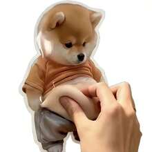 两包3D柴犬大肚皮贴纸 - 可爱自粘装饰贴纸，防撞减压。适用于手机壳、笔记本电脑、冰箱、汽车和家居装饰。宠物爱好者的完美礼物，也是婚礼配饰的理想之选。 - 多色 - 查看 5