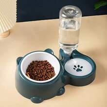 1 bát ăn/uống 2 trong 1 cho mèo, chó, đồ dùng cho thú cưng, bát cho mèo có vành nghiêng, bát ăn cho chó và mèo, bát ăn tự động bằng thép không gỉ. - 500 - Xem 13