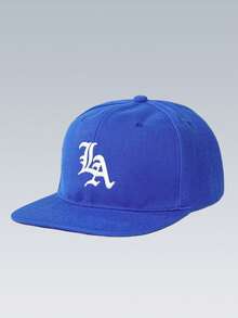 1顶绣花洛杉矶平沿棒球帽，户外可调节防晒休闲帽 - 平岩LA - 查看 8