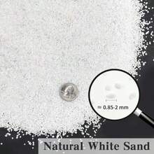 S Aquarium Sand 0.8-2 Mm Mini Aquarium Gravel. Coarse Sand For Fish Tank Paintings Succulent Plants Potted Fire Pits Candle Vase Filler And Crafts - 5磅 - 查看 3