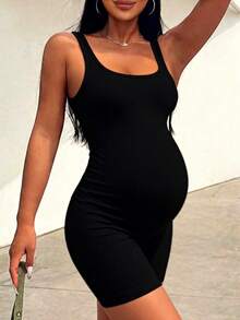 Bộ áo liền quần bầu Parara, kiểu áo hai dây, dáng ngắn đa năng, tôn dáng, rộng rãi, tối giản và thanh lịch. - màu đen - Xem 6