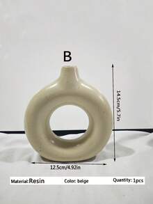 1个/3个装现代干花花瓶，圆形芦苇草花瓶，波西米亚风家居装饰，适用于餐桌中心装饰、婚礼、客厅、办公室、卧室、乔迁礼物，现代花瓶，适用于餐厅、客厅、婚礼、家居装饰，圆形花瓶，波西米亚风格花瓶 - 米色 - 查看 8