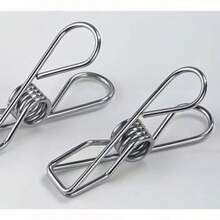 Varal 40 Prendedores Para Roupa Intima Para Calcinha Meia Cueca  Reforçado inox 08/10/20/60 Prendedores - Prata - Visão 6