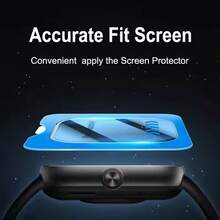 Shockproof Watch Screen Protector 3pcs Easy Installation Screen Protector Film For Redmi Watch 5 Active, High Definition Full Coverage Anti-Scratch Watch Screen Protector Mother's Day Gift Anniversary Celebration - Clear - View 2