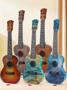 1 Bộ đàn guitar mini 54 inch, đàn ukulele mini 4 dây vân gỗ gradient, đàn guitar 4 dây nhỏ gọn, nhạc cụ dây di động phù hợp cho người mới bắt đầu. - Nhiều màu - Xem 1