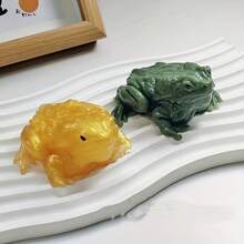 1pc Animal Toad Squeeze Toy, DIY Stress Relief Toad Figurine For Kids - Multicolor - View 7