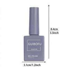 Sơn móng tay dạng gel màu xanh nhạt 15ml, màu Morandi Color Soak Off UV LED, một chai một màu, chất lượng chuyên nghiệp, bền màu, phong cách tươi mới mùa xuân hè, thanh lịch, thẩm mỹ, tự làm móng tại nhà, sơn bóng cao cấp. - Màu xanh bụi bặm - Xem 7
