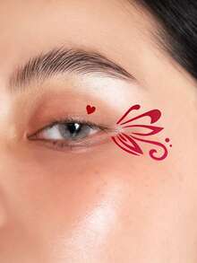 9件套塑料面部彩绘模板套装，包含眼妆模板，DIY创意万圣节派对妆容模板，适用于节日和个性化面部设计，可用作剪贴簿用品、海娜彩绘模板、面部彩绘、卡片制作用品和美术用品。 - 套裝 - 查看 4