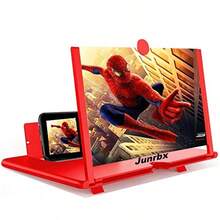 Amplificador de pantalla de 12 pulgadas generación de soporte para teléfono móvil Mmobile Lupa de pantalla para ver películas videos etc. La mejor opción para regalos rojo - Rojo - Ver 8