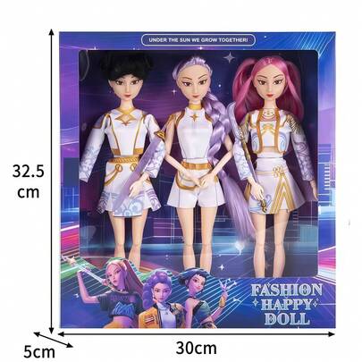 1pc K-POP Style Rumii Miraa Zoey Cartoon Character Vinyl Doll, Action Figure, Collectible Memorabilia For Fan Meetings [Random Style]