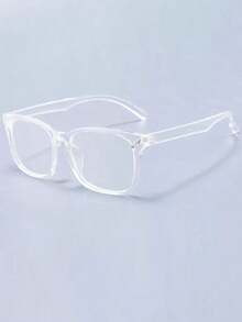 Men Acrylic Frame Glasses Clear Glasses Accessories - 無色 - 查看 7