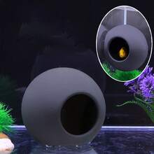 創意水族裝飾 3D 列印球形魚缸遮蔽處 魚蝦躲藏屋 多孔結構 - A - 查看 13
