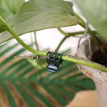 50/100 Reusable Green Plant Support Clips - Adjustable Garden And Greenhouse Supports For Vines, Flowers, Seedlings, And Tomatoes - Durable Green Plastic With Metal Clips To Ensure Plant Growth. Garden Support Accessories | Garden Clips | Reusable Garden Clips,Garden,Garden Stuff,Plant Support,Garden Planters,Plastic Plant Support Clips Orchid Stem Clip For Vine Support Vegetables Flower Tied Bundle Branch Clamping Garden Tool - One Size - View 5
