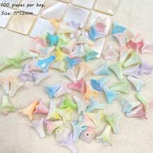 Estilo antiguo de acrílico de dos colores pequeño material de horquilla de joyería de pendiente de bolso de material de fábrica al por mayor de la gloria de la mañana DIY - Multicolor - Ver 14