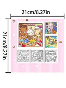 1pc Comfortable Coloring Book For Adults & Kids, Learning Supplies, Toys, Back To School Essential, Bold Simple Design, Relaxing, Christmas, Halloween, Birthday Gift, Children's Day, Student Supplies, Back To School - A - View 4