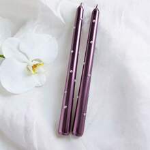 2 Packs Of 30cm (9.84 Inches) European Tapered Candles (0.86 Inch Diameter) - Smokeless, Elegant Home Decor, Suitable For Parties, Dining, Holidays, Gifts, Meditation And Ambiance Lighting. - Multicolor - View 15