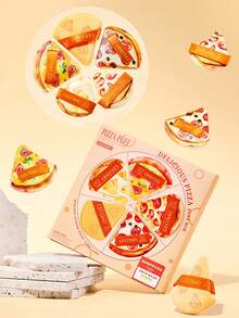Bộ 5 bông mút trang điểm hình pizza, chất liệu mềm mại và đàn hồi, thiết kế tam giác 3D, bám dính tốt vào mặt, dày dặn, không thấm hút, dụng cụ trang điểm hàng ngày dành cho người yêu thích trang điểm. - Màu be - Xem 10