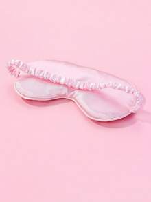 1pc Polyester Digital Printed Cherry Element Sleep Eye Mask, Soft & Skin-Friendly, Suitable For Women To Wear During Rest - Red - View 5