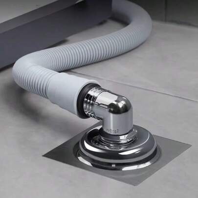 洗衣机排水连接器、排水管、下水道异味和溢流防止器、浴室三脚架盖