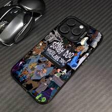 Personajes de , misterio marrón y negro.funda de teléfono Fundas compatibles con ,Apple,VIVO,OPPO,,, y Honor.Fabricadas en silicona TPU,ofrecen protección contra golpes y caídas. - Negro - Ver 1