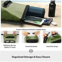Ski Bag - 25L Green (with Phone Case) - View 6