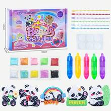 Kids DIY Beaded Painting Craft Kit, Develops Hands-On Ability, Color Matching Skills, Parent-Child Interactive Toy - Beaded Stickers - View 9