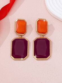 1 Pair Luxury Sexy Fashion Versatile Earrings For Women - Multicolor - View 2