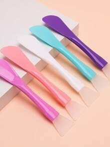 1 cọ đắp mặt nạ hai đầu bằng silicon có kèm dụng cụ cạo, dụng cụ làm sạch mặt nạ bùn tại spa và salon. - Hồng-1PC - Xem 9