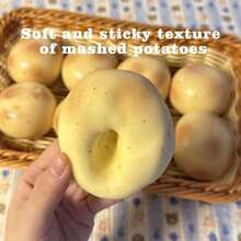 1pc Handmade Coconut Oil Squishy Ball | Upgraded Crunchy Fidget Stress Ball | Potato & Ice Skin Sensory Toy | Slow-Rising Anti-Stress Toy For Adults Party Toys / Gifts - 派對玩具 - 查看 4