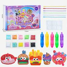 Kids DIY Beaded Painting Craft Kit, Develops Hands-On Ability, Color Matching Skills, Parent-Child Interactive Toy - Beaded Stickers - View 10