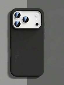 17PROMAX/17/16PROMAX/16PRO/16/15PROMAX/15/14/13/12 Funda negra para teléfono con marca Reakinsse y diseño minimalista sobre fondo gris FundaParaTeléfono - 1 unidad - Ver 1