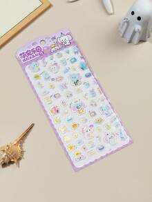 2026 Nuevos y lindos adhesivos de brillo láser 3D con dibujos animados | Adhesivos para estuche de teléfono, adhesivos para cuadernos. Adhesivos reutilizables y resistentes al agua, manualidades decorativas DIY, adhesivos de brillo DIY, adhesivos DIY para estuche de teléfono - Multicolor - Ver 13