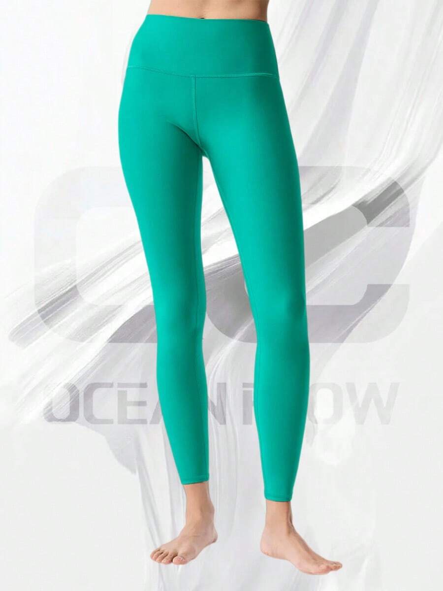 High-Waist Airlift Legging - Spruce Green - View 1