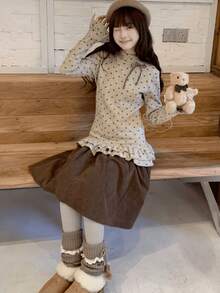 Women Tops - Polka Dot Top - View 8