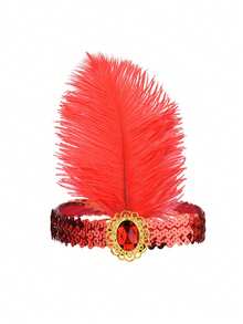 Tocado de estilo vintage de los años 20, una elección perfecta para el baile de máscaras, celebraciones festivas u otros eventos de disfraces, un excelente regalo para tu pareja - Negro - Ver 11