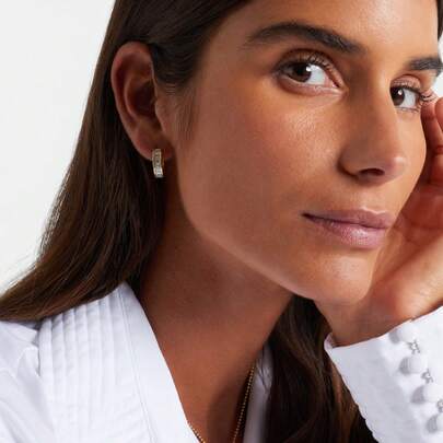 一对复古金色圈形耳环，奢华小众设计，优雅女士耳环，日常百搭