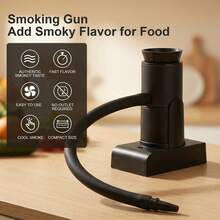 Portable Smoking Gun Food Smoker Kit With Wood Chips, Cold Smoke Infuser For Cocktails & Meat - Black - View 3