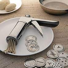 Ev Pre Tainle Teel Kitchen Pre Noodle Murukku Maker Kitchen Tool Of Namkeen And Nack Maker Ancha Ev Chakli Gathiya Evaiya Maker Ilver - Silver - View 6