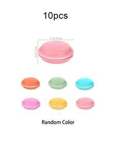 10pcs Mini Macaron Gift Boxes, Jewelry Storage Boxes, Colorful Mini Macaron Wedding Graduation Mother's Day Birthday Party Favors, For Earrings Necklaces Travel (Random Colors) - One Size Fits All - View 11