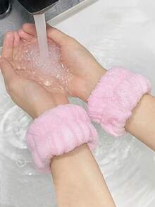 2/5/6pcs Set Soft Velvet Sponge Headbands, Makeup Headbands, Facial Wash Headbands, Skincare Headbands, Bow Decor, For Women & Girls - Multicolor - View 13
