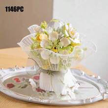 Bộ xếp hình bánh hoa tươi 710 mảnh, hoa hồng và hoa lục bình bảo quản, đồ chơi giáo dục lắp ráp – Quà tặng sinh nhật và ngày Valentine cho bé gái - Nhiều màu - Xem 11