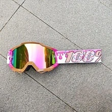 100% Donut Skiing Cycling Goggles Motorcycle Glasses Bicycle Electric Vehicle Helmet - C5 Đỏ - Xem 4