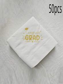 2026 Graduation Napkins, Graduation Party Table Decor, You Did It Graduation Decorative Napkins, Party Supplies - Multicolor - View 7