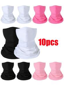 1pc/Set Unisex Cycling Face Mask, Multifunctional Neck Gaiter, Dust-Proof, Sun Protection, Suitable For Outdoor Daily Wear - Multicolor - View 1